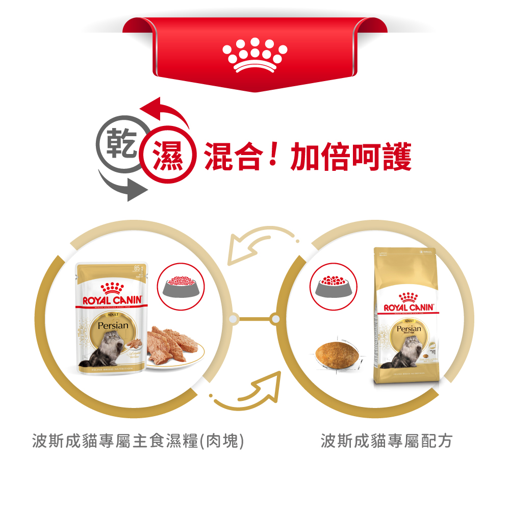 Royal Canin CAT - Feline Breed Nutrition(FBN)  Persian Adult 純種系列 波斯成貓專屬配方04kg (2552040010) (*)(原裝行貨)