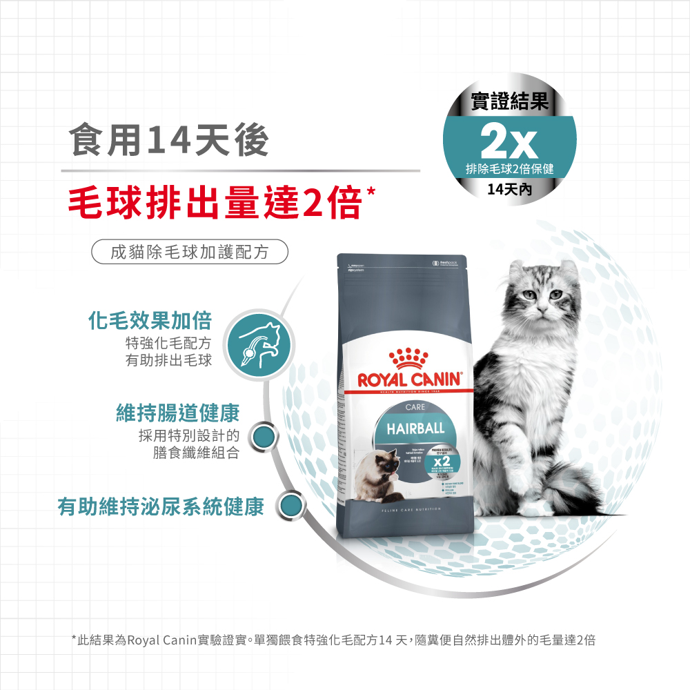 Royal Canin Hairball Care (Intense Hairball 34) 法國皇家室強力去毛球配方 10kg (2534100010) (*)