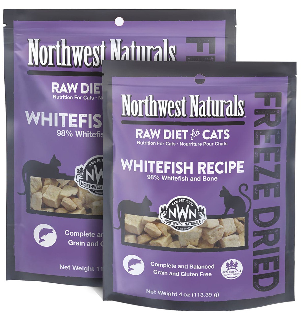 Northwest Naturals CAT Freeze Dried WhiteFish Recipe 11oz 無穀物凍乾小粒白身魚貓糧 (NWFFD11WF)