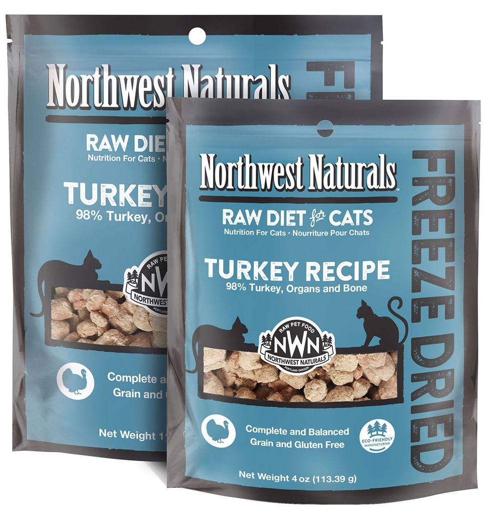 Northwest Naturals CAT Freeze Dried Turkey Recipe 04oz 無穀物凍乾小粒火雞肉貓糧 (藍) (NWFFD04TUR)