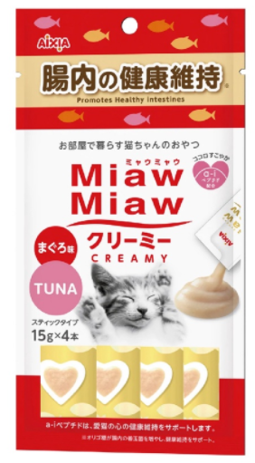 Aixia Miaw Miaw MMCM09 吞拿魚味腸道健康保健肉醬 15g x 4條裝 紅包橙字