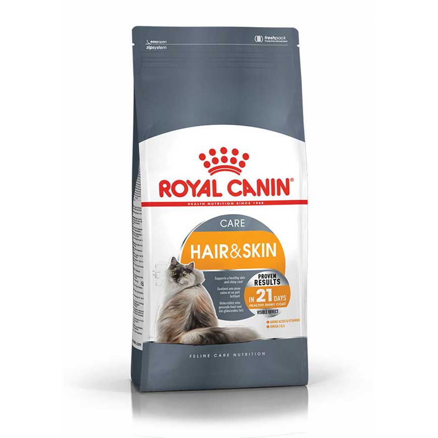 Royal Canin CAT - Feline Care Nutrition(FCN)  Hair & Skin Care Adult 加護系列 成貓亮毛及皮膚加護配方10kg (2526100011)(原裝行貨)