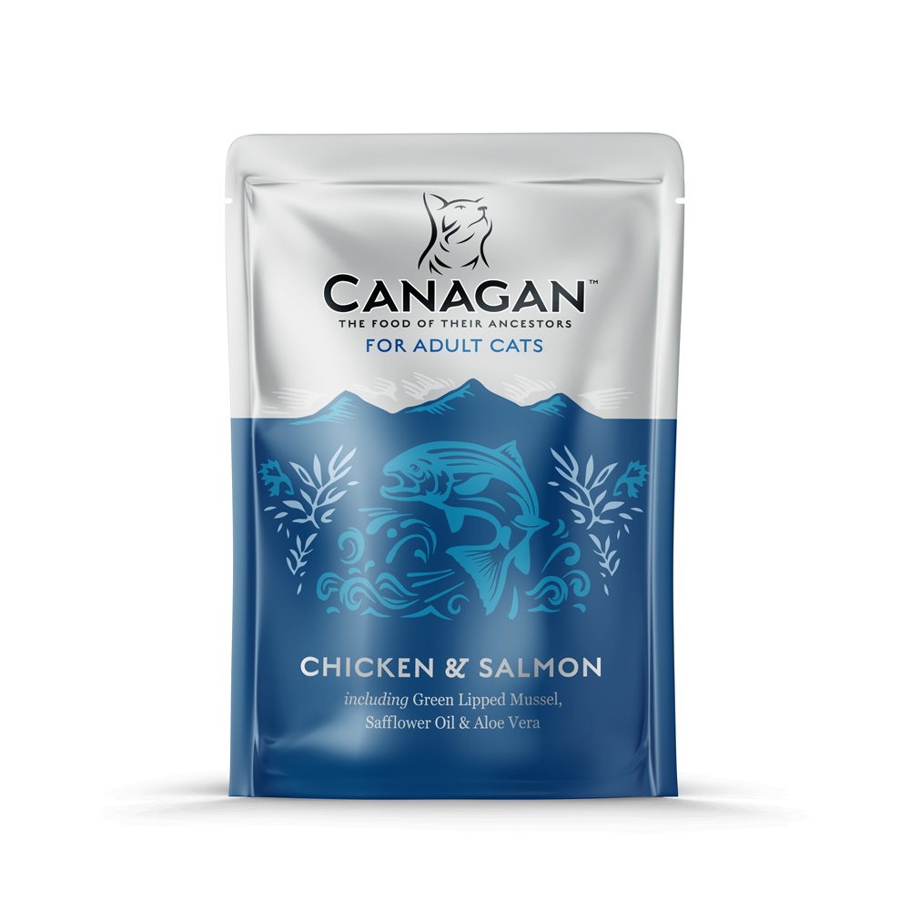 Canagan Cat 原之選鮮肉滋味包雞肉三文魚 Chicken & Salmon 藍  (Expiry Date: 4月/2023)