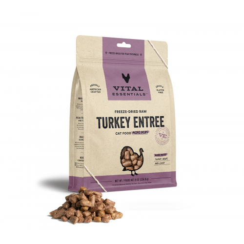 Vital Essentials 12oz 凍乾脫水迷你粒 Freeze-Dried Raw TURKEY Mini NIBS 無榖物火雞 {原裝行貨} 9011