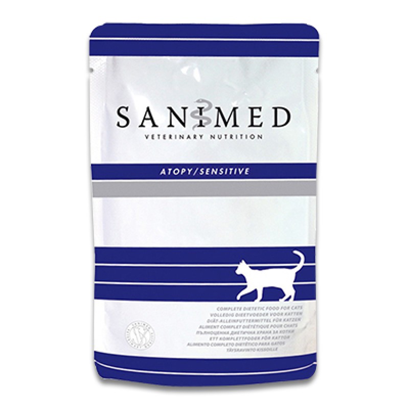 Sanimed Curative Cat Skin/Sensitive Feline 皮膚過敏/敏感配方濕糧 貓用 100g x 12包 [訂貨需時5-7天]