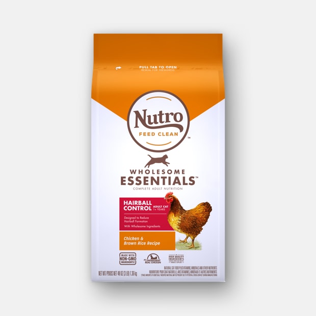 NUTRO Cat Adult HAIRBALL CONTROL Chicken & Brown Rice 5lb 全護營養系列 成貓強效化毛配方(農場鮮雞+糙米) (10214855) 5磅