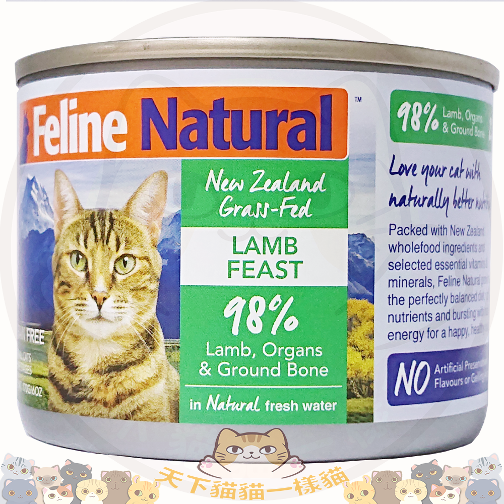 K9 F9 Feline Natural 貓罐頭 - Grass-Fed Lamb Feast 羊肉盛宴 170g