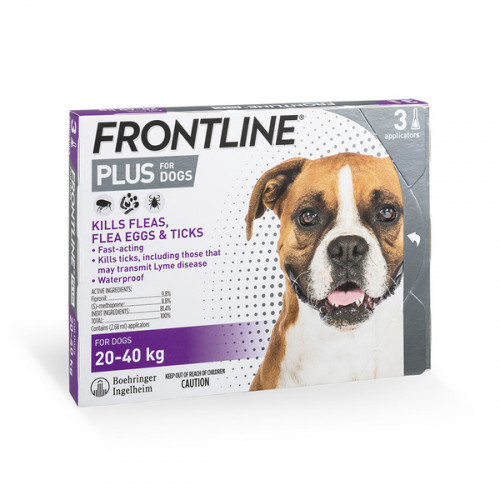 Frontline Plus - Dog 蚤不到殺蝨滴 大型犬加強版 (L:20-40kg) 新包裝 {原裝行貨}