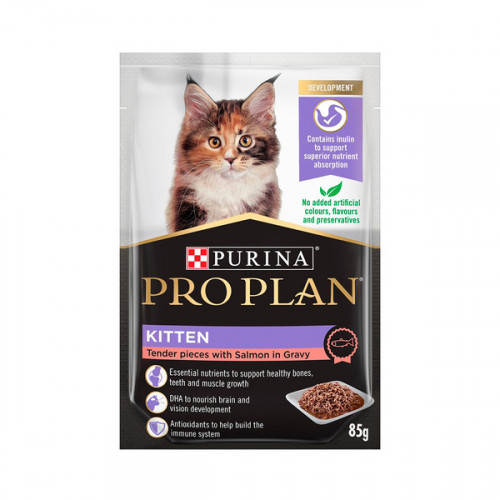 Purina Pro Plan (Kitten) 幼貓主食濕糧 醬汁三文魚 85g