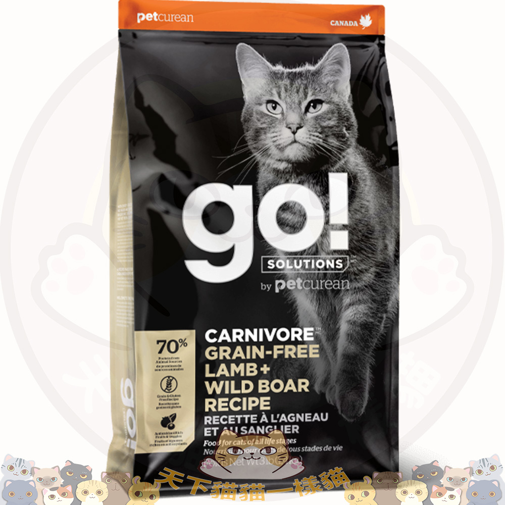 GO! SOLUTIONS 1303064 Carnivore Lamb Boar 活力營養系列 無穀物羊肉+豬肉貓糧配方 8lb (米) [訂貨需時3-5天]