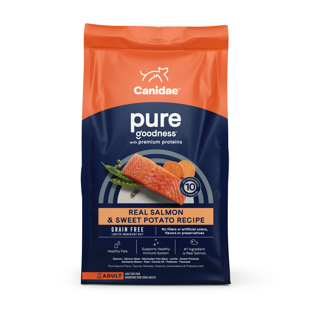 Canidae Dog PURE Grain Free Dry Dog Food With Salmon and Sweet Potato 無穀物海洋成犬配方(三文魚&甜薯) 12LB (原價$575) (1341) (訂貨需時3-5天)