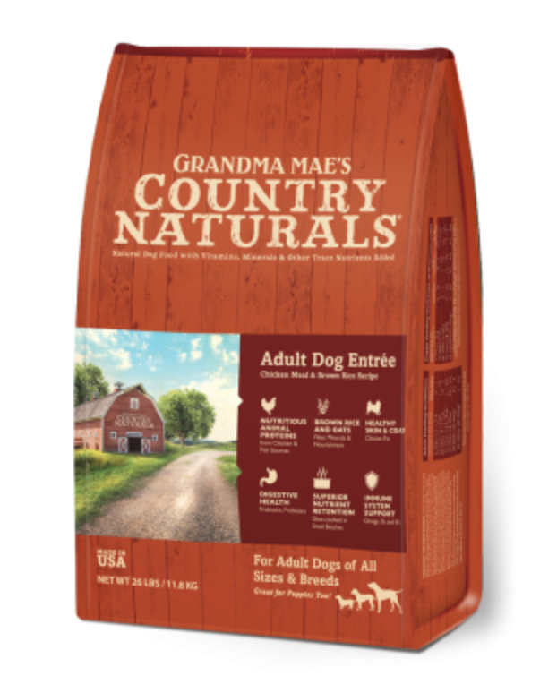 Country Naturals 狗糧 - 燕麥糙米鯡魚雞肉成犬配方 Adult Dog Entree 26lb(訂貨需時3-5天)