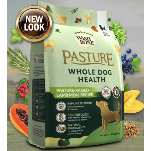 WishBone威斯邦 狗糧 Pasture – Grain Free New Zealand Lamb 無穀物香草放牧羊肉全犬配方24磅 