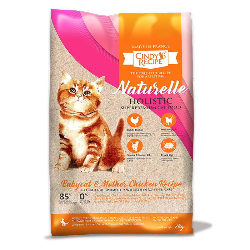 Cindy's Recipe Naturelle Holistic Babycat & Mother Chicken Recipe 雞肉BB貓 / 媽媽貓糧 7kg 