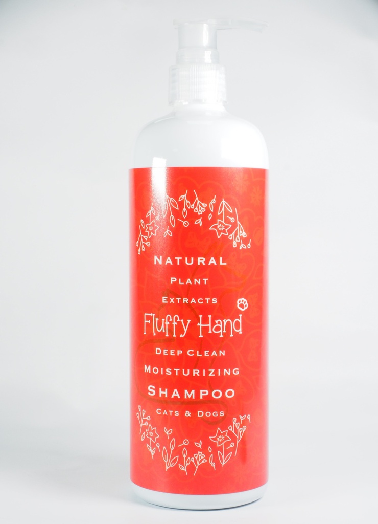 Fluffy Hand Natural Plant Extracts Deep Clean Moisturizing Shampoo (Made in Hong Kong) 天然植物提取溫和沐浴露 (貓狗適用)500ml (天然,多重植物精華,溫和,不刺激,補水,除味,除菌,深層去污,蓬鬆,柔順,亮澤,強靭)