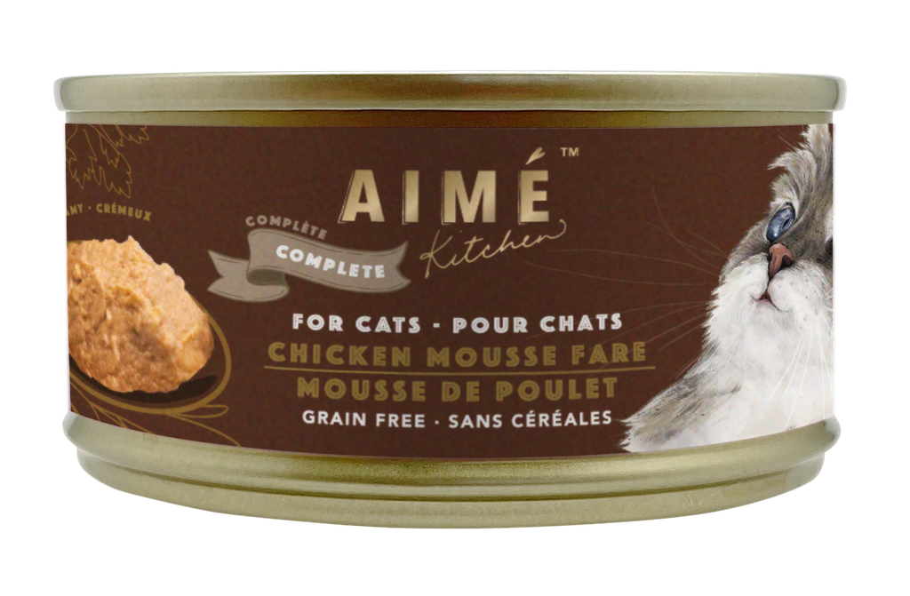 Aime Kitchen Complete #7745【Chicken Mousse Fare】75g 幼滑雞肉慕絲 無穀物 主食罐 (啡)