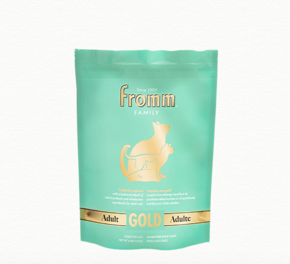 [斷貨中, 可預訂等貨到] Fromm Gold Adult 4lbs  金裝成貓糧 - 雞肉三文魚配方 4磅