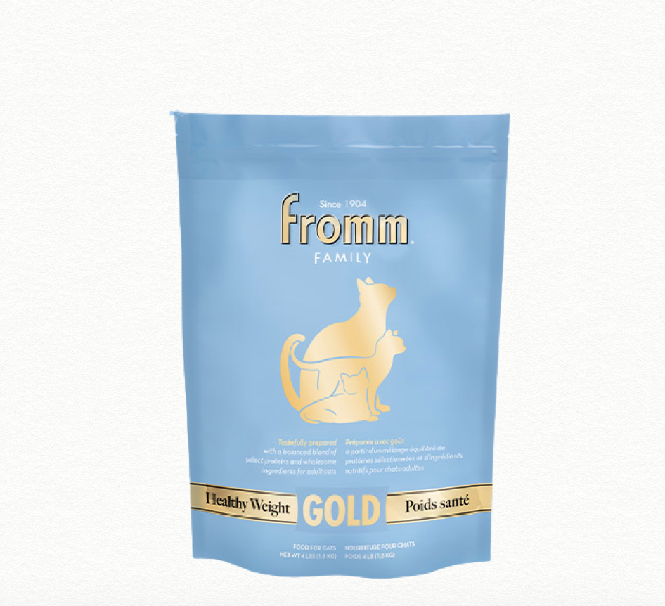 Fromm Gold Healthy Weight 4lbs  金裝健康體重成貓糧 - 雞肉三文魚配方  (適合老貓、減肥貓及低活動量貓) 4磅