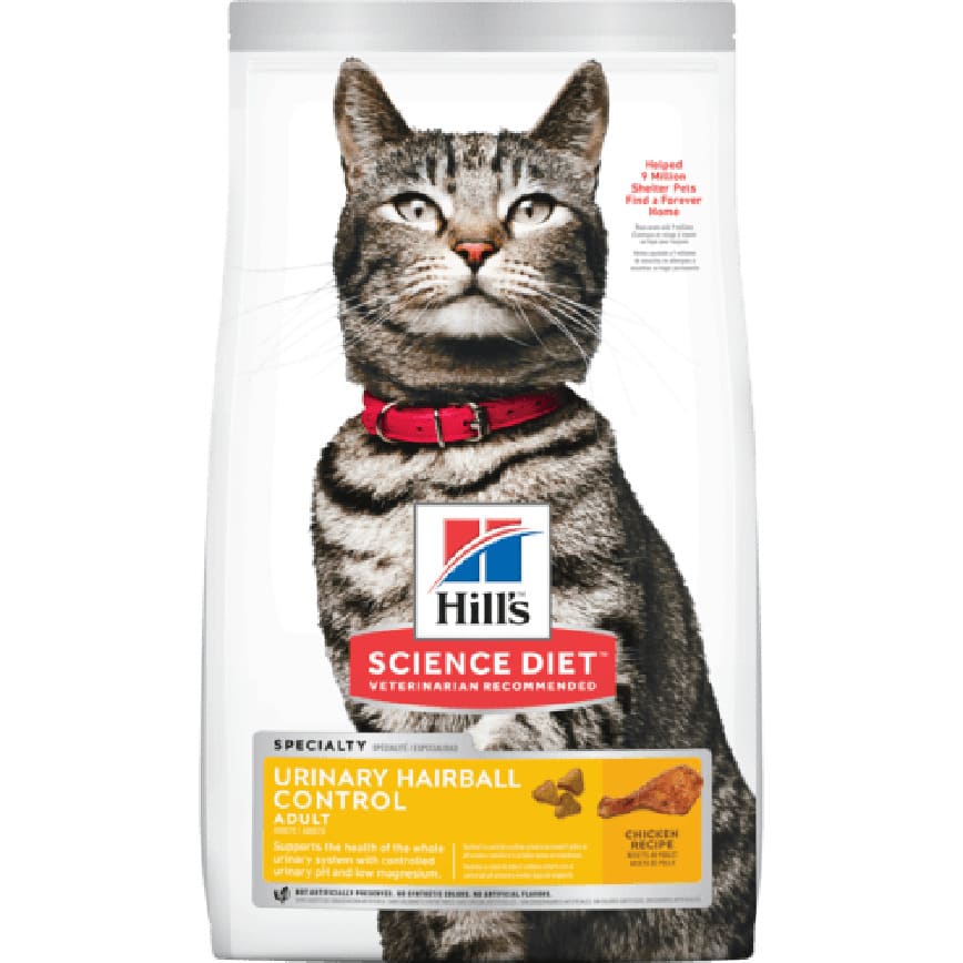 Hill's Science Diet ADULT 1-6 Urinary Hairball Control (#10137) 15.5lb 皇牌系列泌尿道健康和去毛球配方 成貓 (1-6歲)