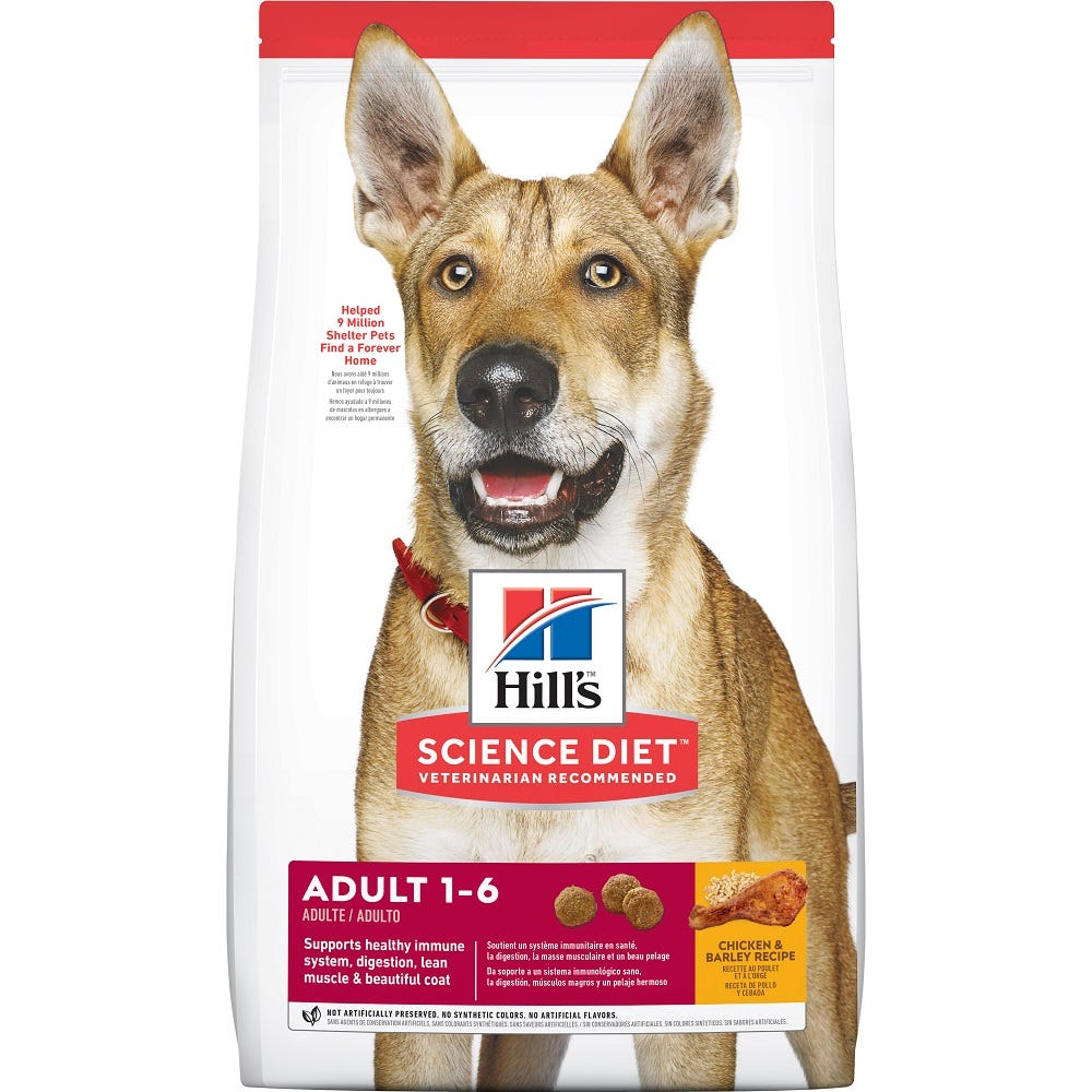 Hill's Science Diet Adult 1-6 Original bites (#6486HG) 3KG 標準粒 成犬 (1－6歲)