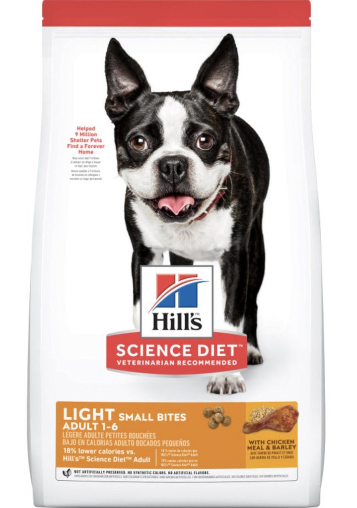 Hill's Science Diet Adult Special Needs 1-6 Light (small bites) (#603931) 15lb 減肥（標準粒） 成犬 (1－6歲)