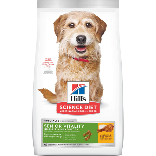 Hill's Science Diet Senior Vitality Adult 7+ Small & Mini (#10771) 12.5lb 皇牌系列提升活力 小型高齡犬