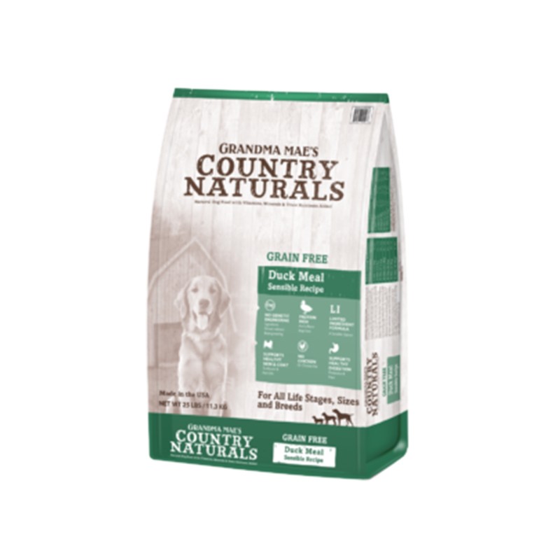 Country Naturals 狗糧 - 無穀物全犬種防敏鴨肉精簡配方 Grain Free Duck Meal Sensible Recipe 14lb(訂貨需時3-5天)