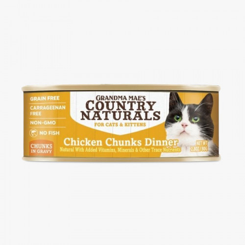 Country Naturals 樂淘美 Grain Free #012 Chicken Chunks Dinner 80g 走地雞角切肉塊主食罐