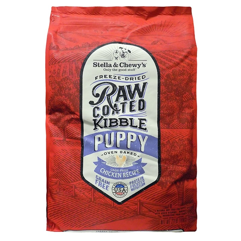 Stella & Chewy's DOG Freeze Dried Raw Coated Kibble Pupply Chicken Recipe 凍乾生肉外層 低溫烘焙狗乾糧-放養雞幼犬配方 03.5LB