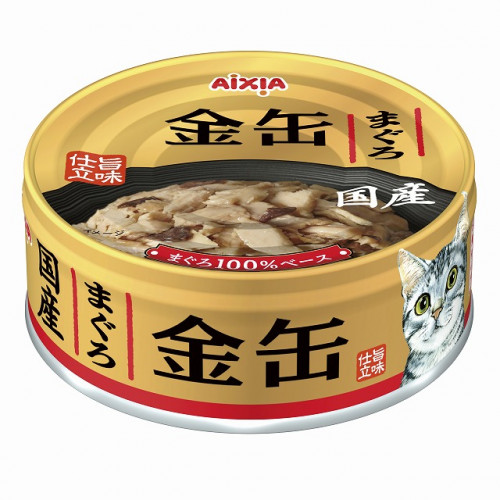 Aixia 日本金缶 (金罐) 70g 貓罐頭 GN1 吞拿魚 (紅) (舊名: GCM41)