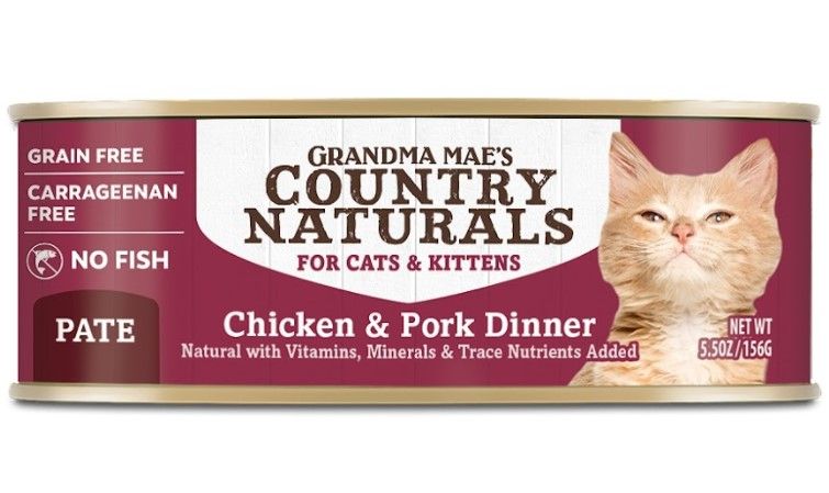 Country Naturals 樂淘美 Grain Free #005N Chicken & Pork Dinner Adult Cat Food 雞肉豬肉醬煮全貓罐 156g (CNC0075)