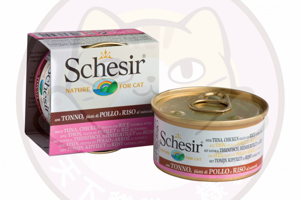 Schesir 水煮系列 code 175 吞拿魚雞肉飯85g(SCH750501) TUNA AND CHICKEN FILLETS WITH RICE NATURAL STYLE