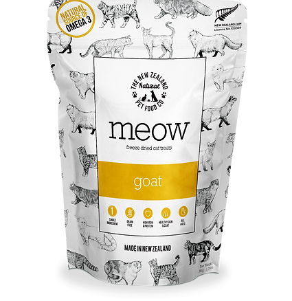 THE New Zealand NATURAL Meow 貓小食 Wild Goat Treat 50g 新西蘭製天然健康小食－凍乾野生山羊 50克