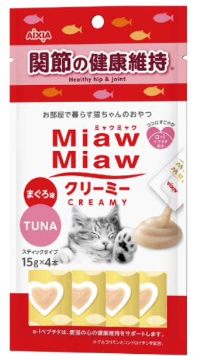 Aixia Miaw Miaw MMCM13 吞拿魚味 関節の健康維持 保健肉醬 15g x 4條裝