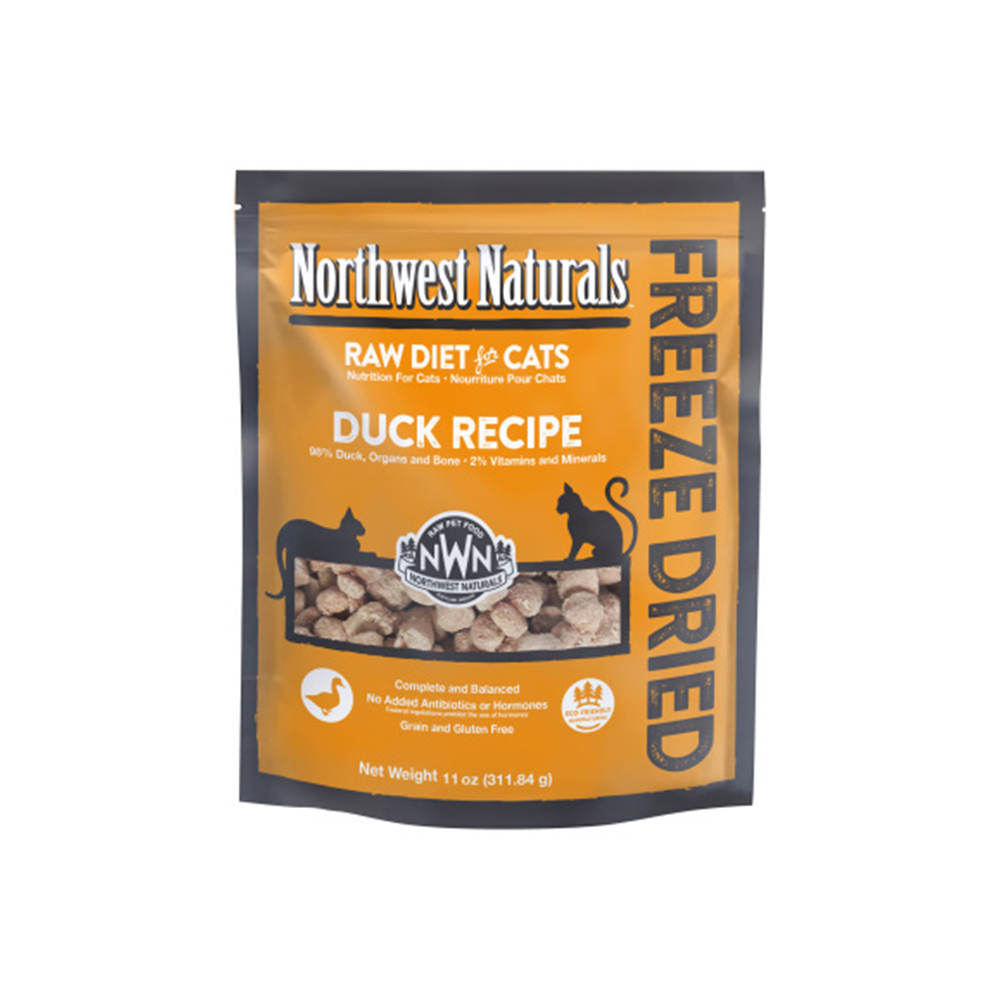 Northwest Naturals CAT Freeze Dried Duck Recipe 11oz 無穀物凍乾小粒鴨肉貓糧 (NWFFD11DK)