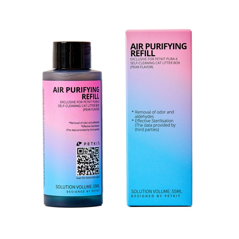 Petkit Pura X 智能防夾全⾃動貓廁所 - 專用Pura X除臭滅菌淨化液 4支裝 (Petkit Air Purifying Refill 4PCS) 