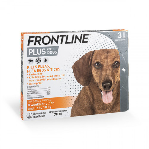 Frontline Plus - Dog 蚤不到殺蝨滴 小型犬加強版 (S: 10kg以下) 新包裝 {原裝行貨}