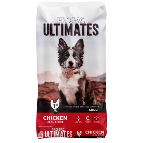 PRO PAC® Ultimates™ DOG – Chicken & Brown Rice Formula 12KG 全天然成犬 [雞&糙米]配方 12KG(73000)(訂貨需時2-5天)