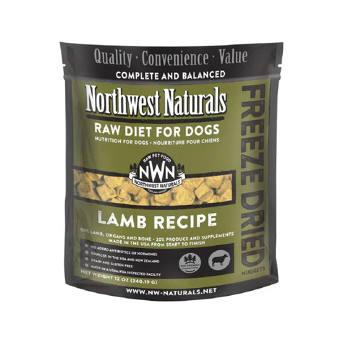 Northwest Naturals DOG Freeze Dried LAMB Recipe 12OZ/340g 凍乾羊主食狗糧 12OZ/340g