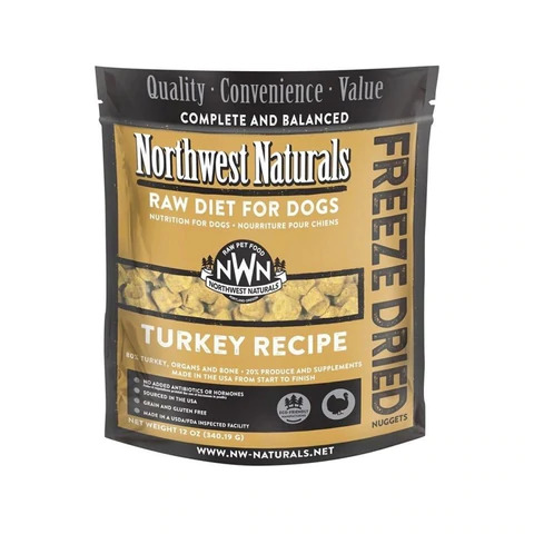 Northwest Naturals DOG Freeze Dried Turkey Recipe 12OZ/340g 凍乾火雞主食狗糧 12OZ/340g 