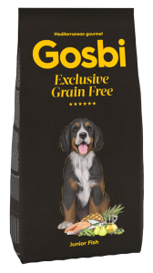 Gosbi DOG Exclusive Grain Free 無穀物低敏-中型幼犬魚肉配方 (GJU12) 12kg (訂貨需時3-5天)