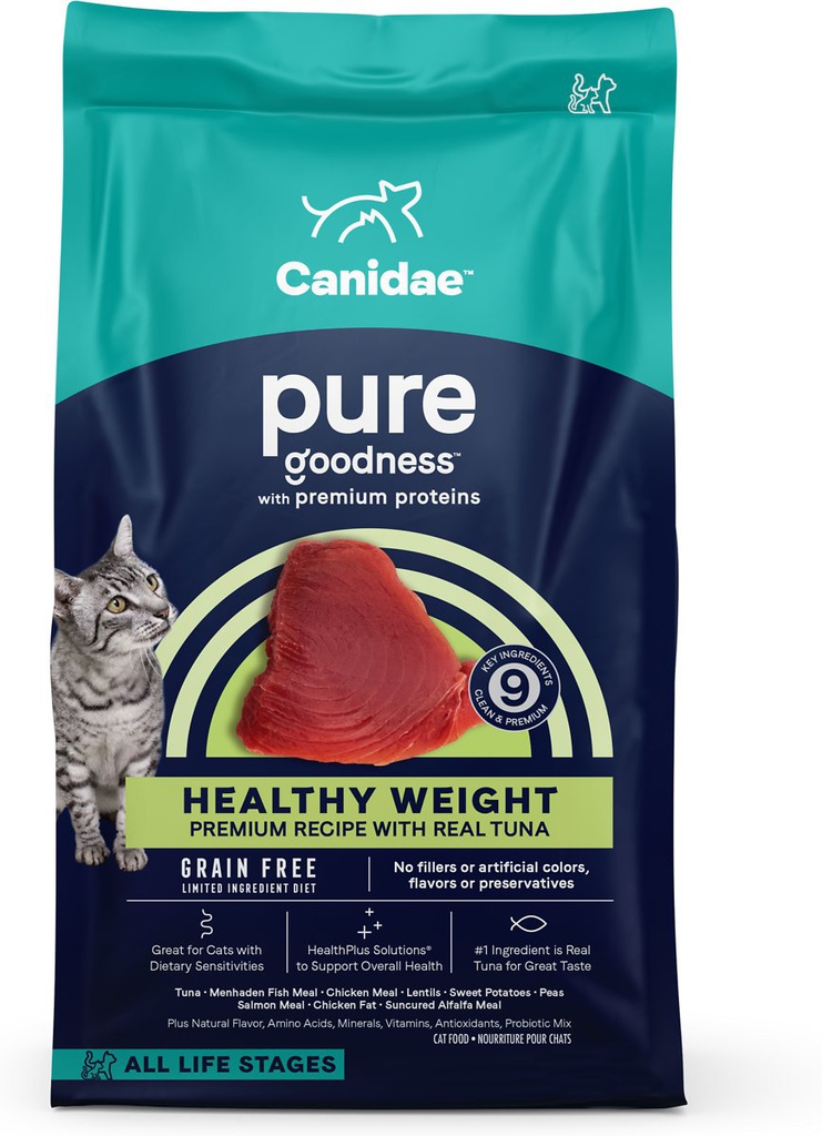 CANIDAE Cat Grain-Free PURE Limited Ingredient Indoor Tuna Formula 5磅 無穀物吞拿魚配方全貓糧 Ocean新裝 (3740)