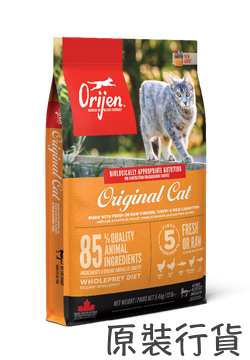 (新裝) Orijen 渴望 [新配方] 1.8kg 無穀物 Original Cat 雞肉貓糧 {原裝行貨}