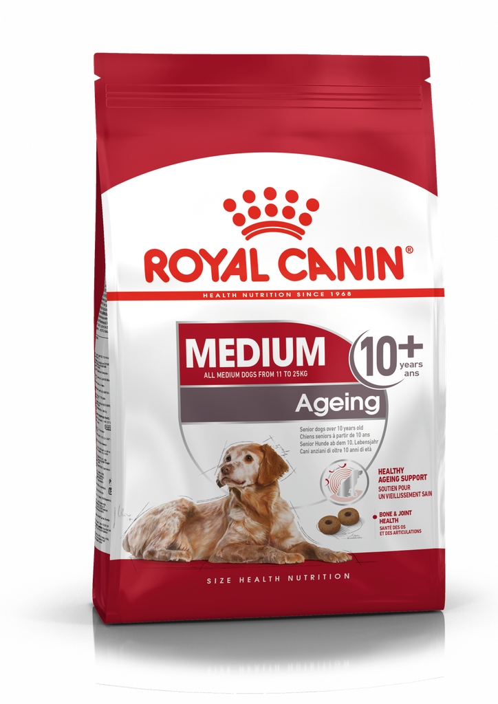 Royal Canin - Health Nutrition 健康營養系列 Medium Ageing 10+ Dog 3KG 中型老犬10+營養配方3公斤[訂貨需時2-3天](原裝行貨)