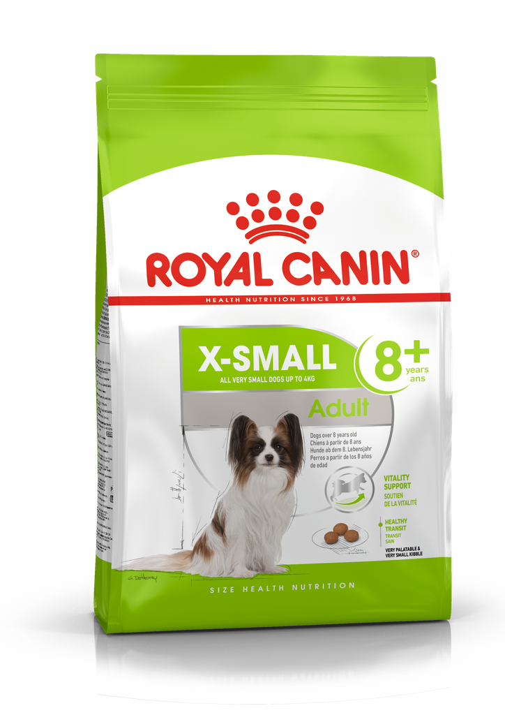 Royal Canin -  Health Nutrition 健康營養系列 X-Small Adult 8+ Dog 1.5KG 超小型成犬8+營養配方1.5公斤[訂貨需時2-3天](原裝行貨)