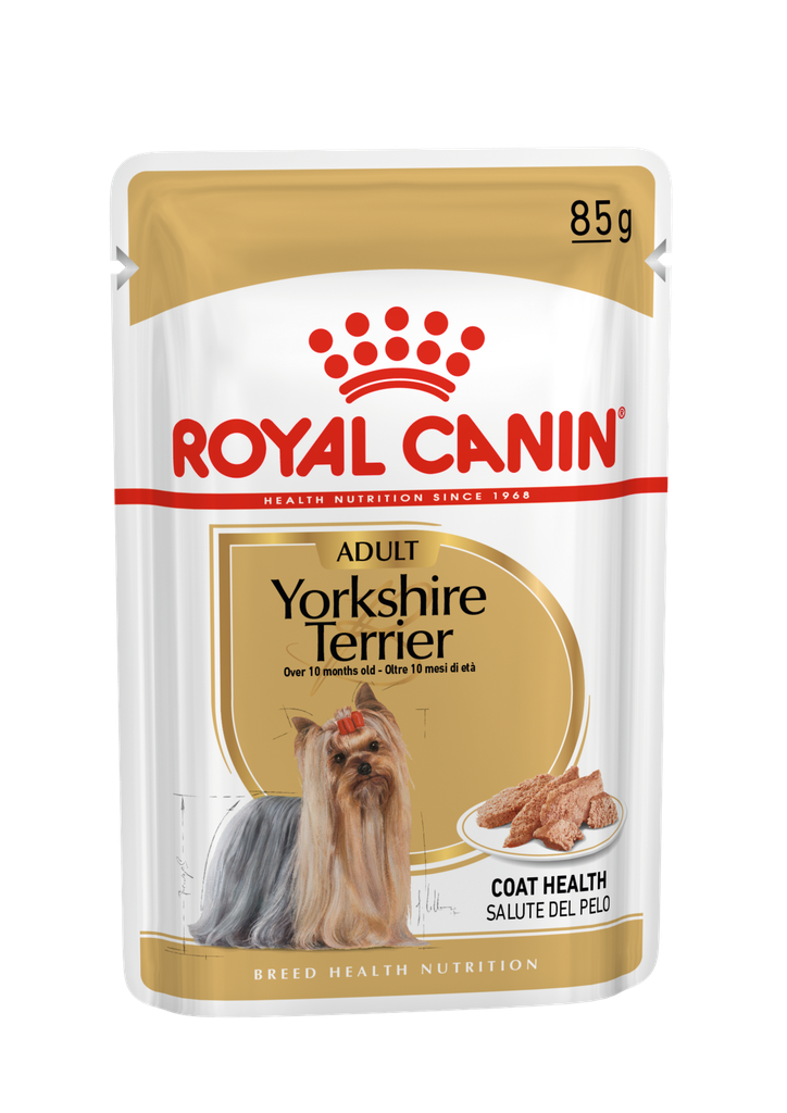 Royal Canin -  Breed 純種系列 Yorkshire Terrier Adult Dog (Loaf) 約瑟爹利成犬專屬主食濕糧(肉塊) 85克x12[訂貨需時2-3天](原裝行貨)