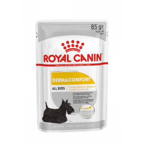 Royal Canin -  Care Nutrition 加護系列 Dermacomfort Adult Dog (Loaf) 85GX12 成犬皮膚舒緩加護主食濕糧(肉塊) 85克x12[訂貨需時2-3天](原裝行貨)