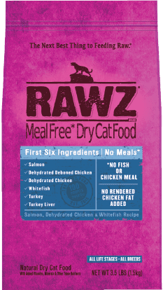 (有現貨) RAWZ Meal Free 10LB Salmon, Dehydrated Chicken & Whitefish 無穀物 三文魚+脫水雞肉+白魚 全貓糧 