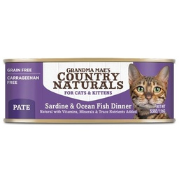 [C01]_CCoN156_004] Country Naturals 樂淘美 Grain Free #004 Sardine & Ocean Fish Dinner for Cats & Kittens 沙甸魚深海魚醬煮全貓罐 成貓 幼貓 156g (CNC0043)