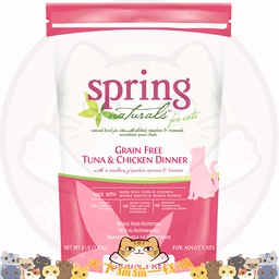 [B02] BSpr1.8kg紅] Spring Naturals 曙光 1.8kg GRAIN FREE TUNA & CHICKEN DINNER 無穀物吞拿魚雞肉配方貓糧